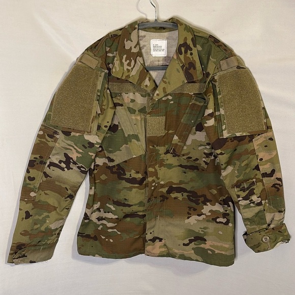 Army Camouflage Military Utility Jacket Green OCP Hunting Costume Outdoors - Picture 1 of 4